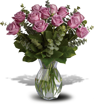 Lavender Wishes - Dozen Premium Lavender Roses